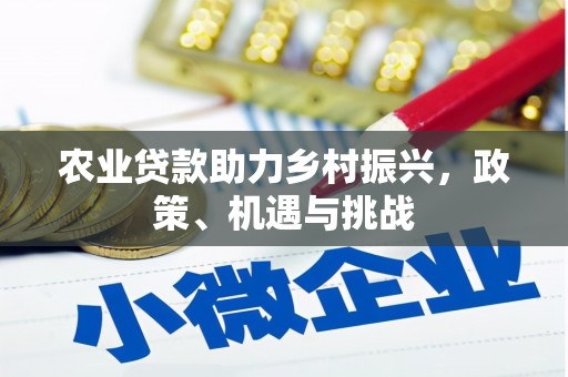 景泰农业贷款助力乡村振兴，政策、机遇与挑战