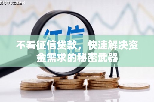 景泰不看征信贷款，快速解决资金需求的秘密武器