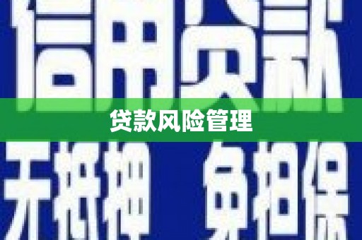 景泰贷款风险管理