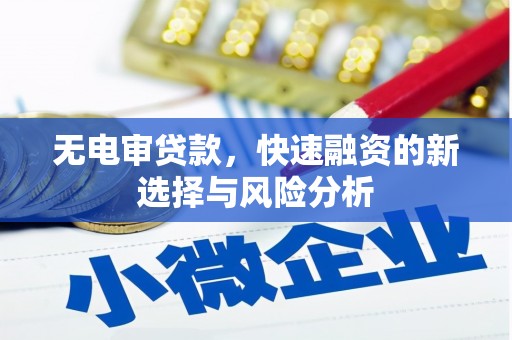 景泰无电审贷款，快速融资的新选择与风险分析