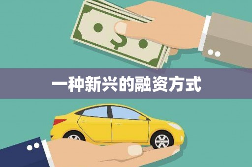 景泰一种新兴的融资方式